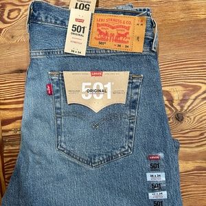 Levi’s 501  Original Signature Button Fly Stretch